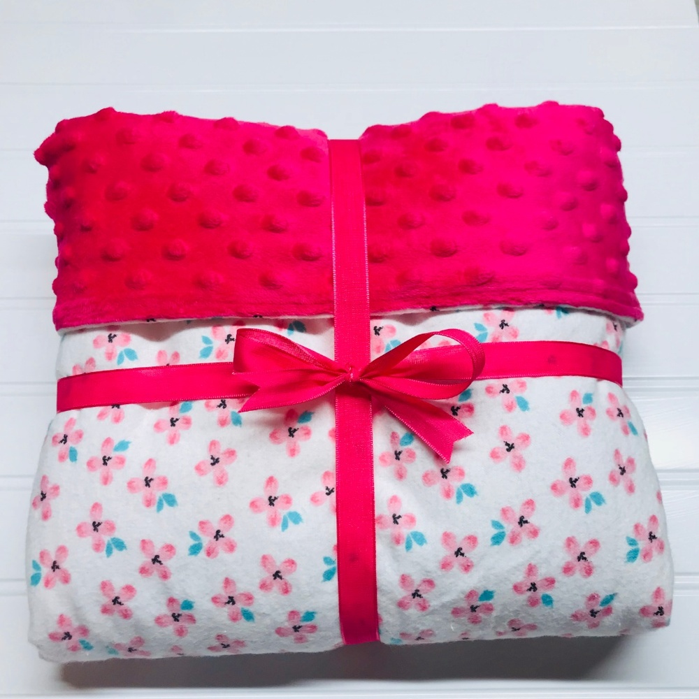 Baby Blanket, stroller blanket, car seat, girl - Picture 1 of 5